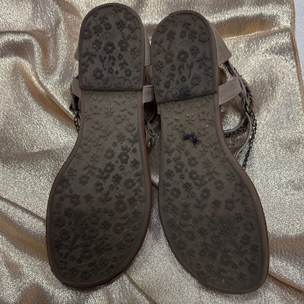 Pop Gladiator Style Ankle Sandals - Tan / Brown Women’s Size 9 - Picture 7 of 9